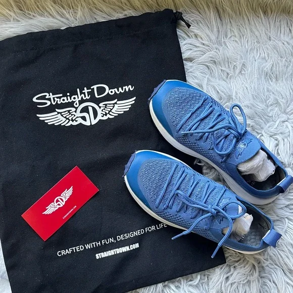 Like NEW 🎉 Sz 7 💙 spikeless golf shoes -Straight Down brand “Swing” - snug fit - Picture 5 of 10